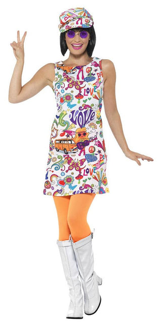 Smiffy's 60s Groovy carnavalskostuum dames