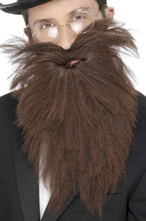 Smiffy's Baarstel met snor bruin