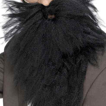 Smiffy's Baarstel met snor zwart