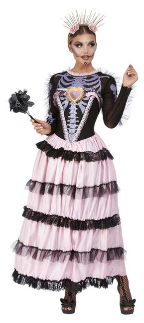 Smiffy's Deluxe Dag van de Doden dameskostuum