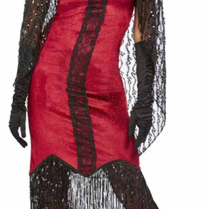 Smiffy's Deluxe Vampier Halloween Dames Kostuum