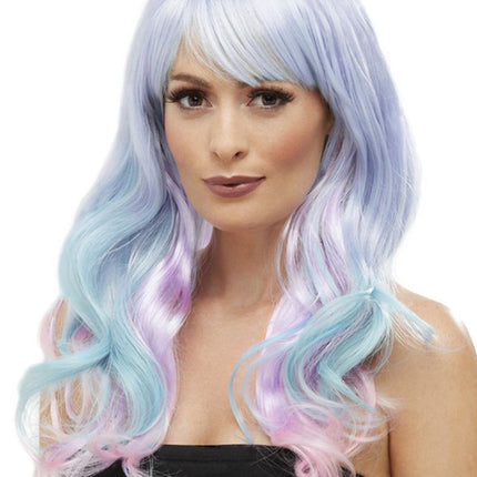 Smiffy's Fashion Unicorn Pastel Pruik