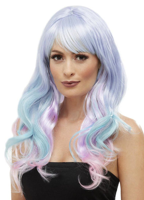 Smiffy's Fashion Unicorn Pastel Pruik