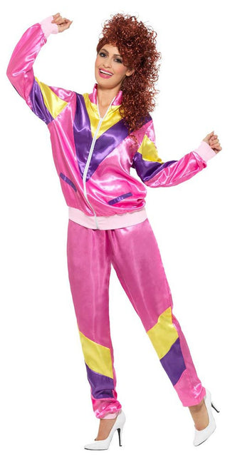 Smiffy's Fout Trainingspak Dames Roze