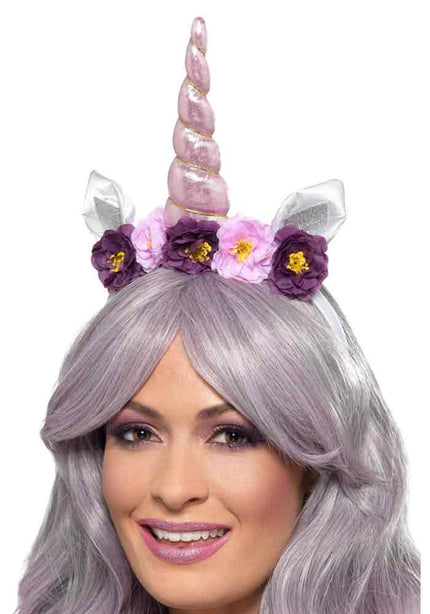 Smiffy's Haarband Unicorn Roze en Paars