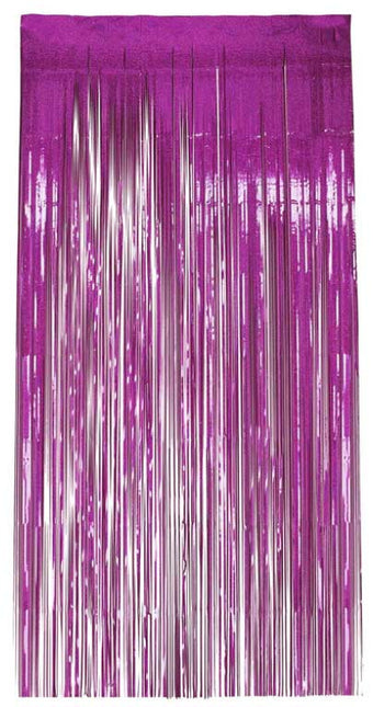 Smiffy's Holographic Folie Gordijn Paars