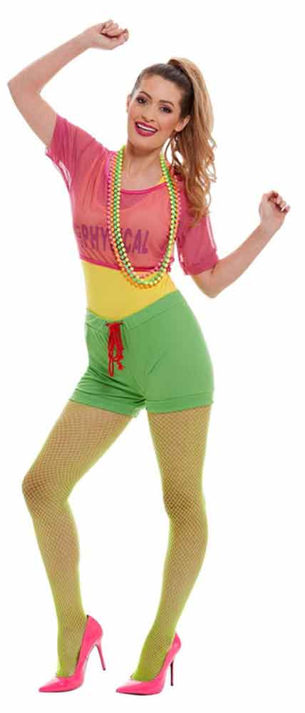 Smiffy's Lets Get Physical carnavals dameskostuum