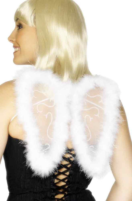 Smiffy's Mini Glitter Vleugels Wit