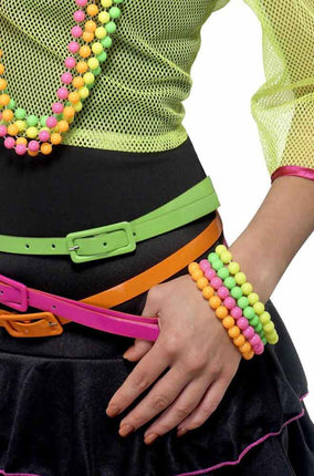 Smiffy's Neon kralen armbandjes