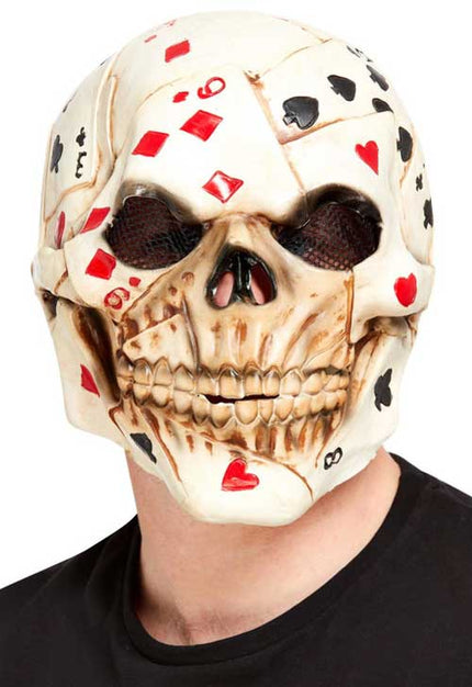 Smiffy's Poker Face Latex Halloween Masker
