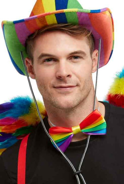 Smiffy's Pride Vlinderstrik Regenboog