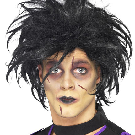 Smiffy's Psycho Pruik Zwart