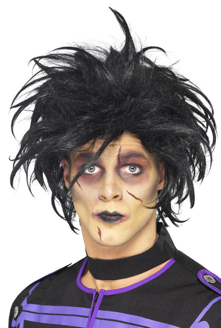 Smiffy's Psycho Pruik Zwart