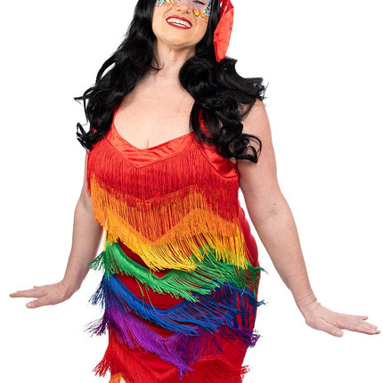 Smiffy's Regenboog Dames Jurk