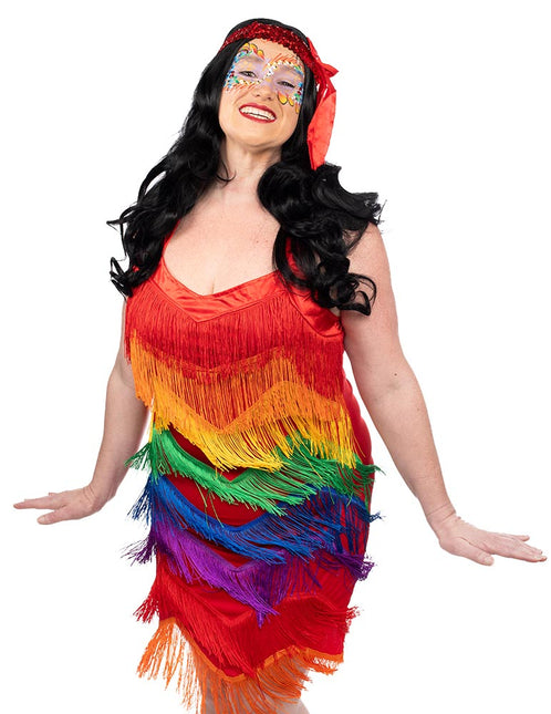 Smiffy's Regenboog Dames Jurk