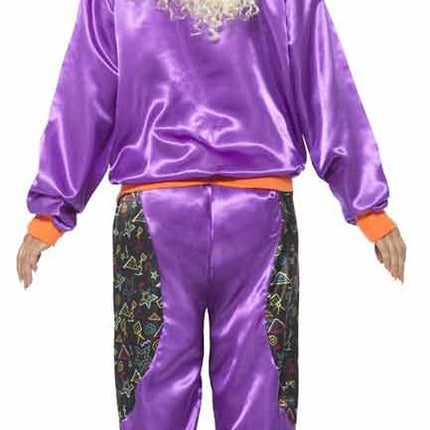 Smiffy's Retro Fout Trainingspak Dames Paars