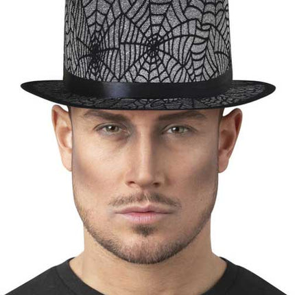 Smiffy's Spinnenweb Hoge Hoed
