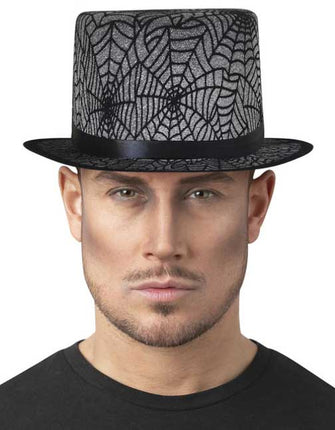 Smiffy's Spinnenweb Hoge Hoed