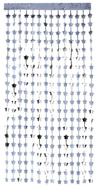 Smiffy's Sterren Folie Gordijn Zilver