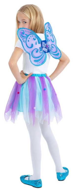 Smiffy's Vlinderset Tutu Vleugels Paars Kids