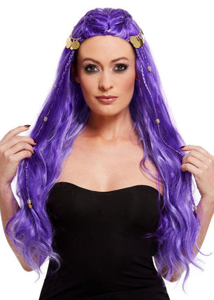 Smiffy's Waarzegster Pruik Paars