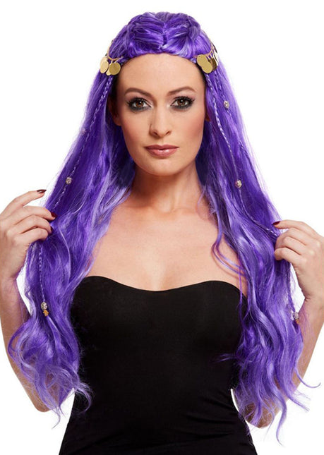 Smiffy's Waarzegster Pruik Paars