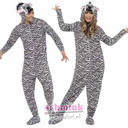 Smiffy's Zebra Carnaval Onesie Unisex
