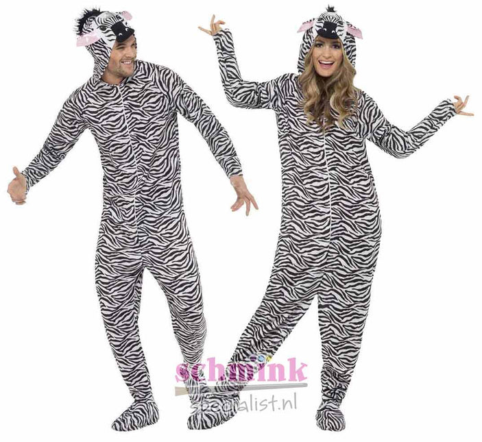 Smiffy's Zebra Carnaval Onesie Unisex