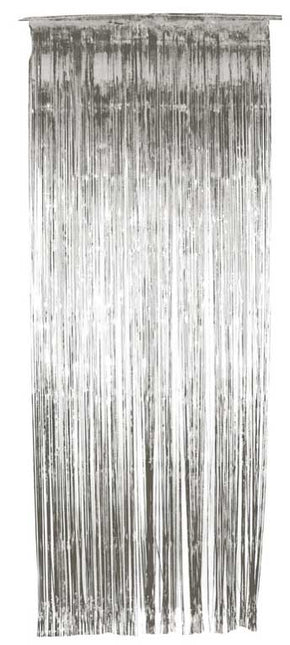 Smiffy's Zilver Glanzend Gordijn