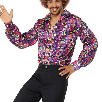 Stand Out Suits Hippie Love en Peace Heren Blouse