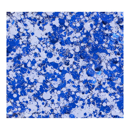 Superstar Chunky Glitter Cream Blauw Wit