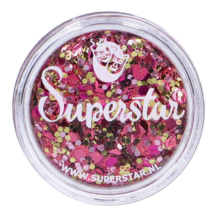 Superstar Chunky Glitter Cream Pink Lady