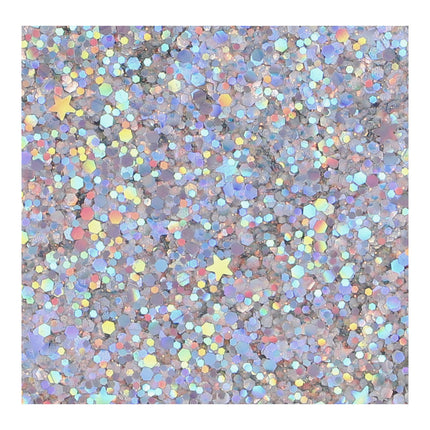 Superstar Chunky Glitter Cream Silver Starlight