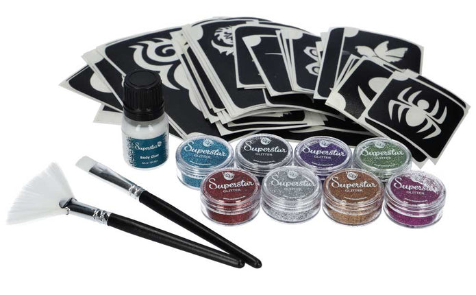 Superstar Glittertattoo set Professional