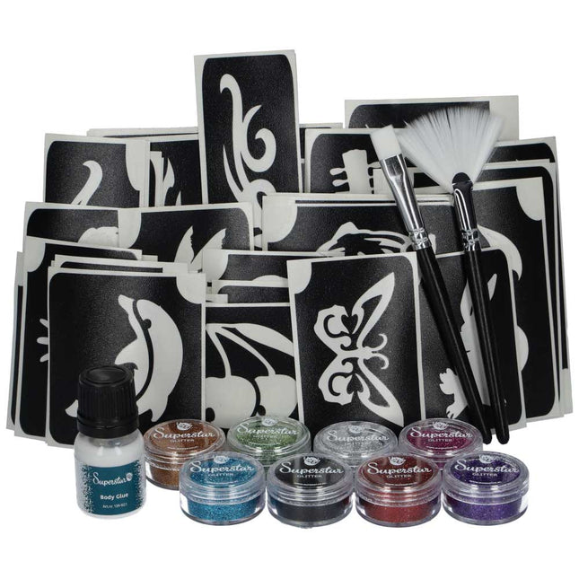 Superstar Glittertattoo set Professional