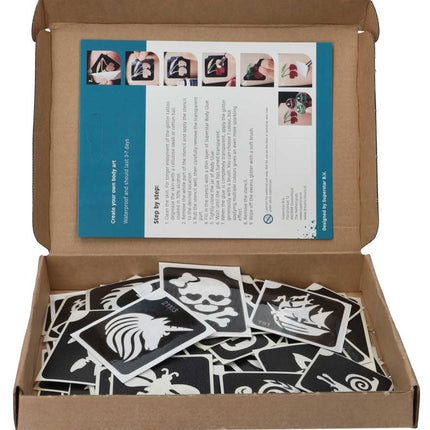 Superstar Glittertattoo sjablonenset Big Mix 100 stuks S98820