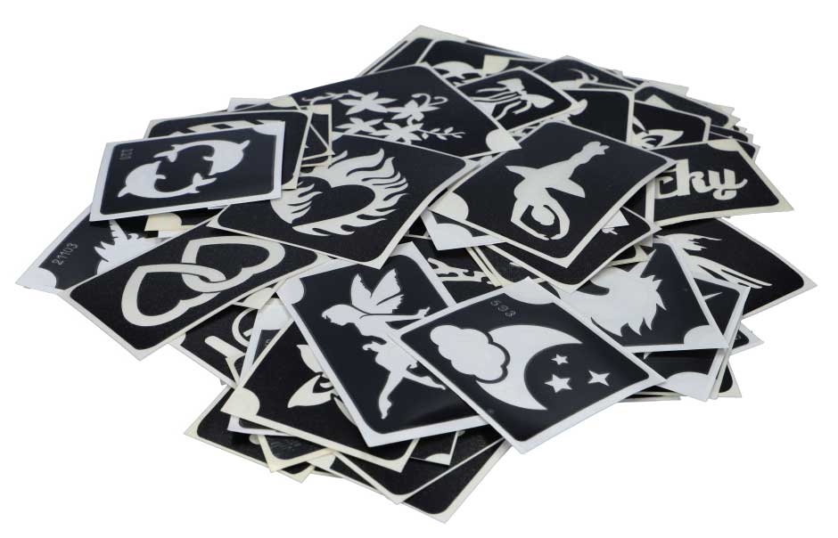 Superstar Glittertattoo sjablonenset Big Mix 100 stuks S98820