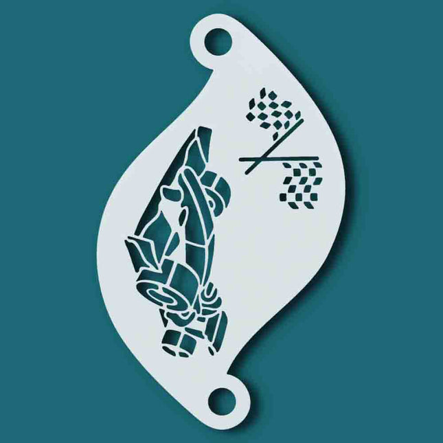 Superstar Schminksjabloon Superstar F1 Race Car