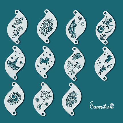 Superstar Schminksjabloon Superstar Set 11 stuks
