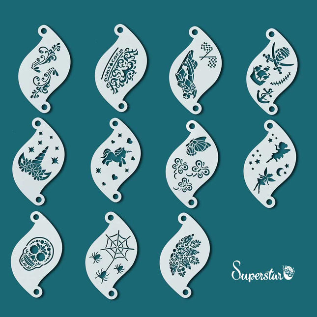 Superstar Schminksjabloon Superstar Set 11 stuks