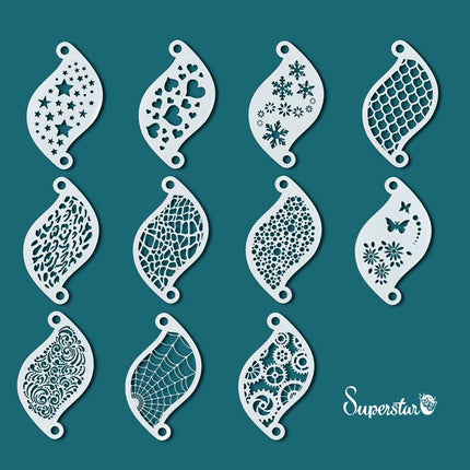 Superstar Schminksjabloon Superstar Set 11 stuks