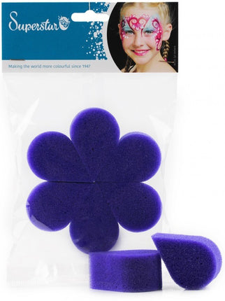 Superstar Superstar ECO Vlinder Sponsjes 6 stuks