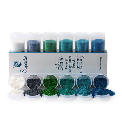 Superstar Superstar Fijne Glitter sixpack Ocean Breeze