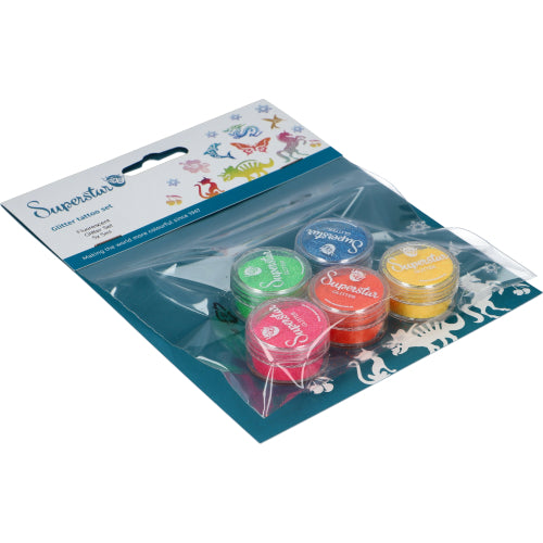 Superstar Superstar Fluorescent Glitter tattoo Glitter Set