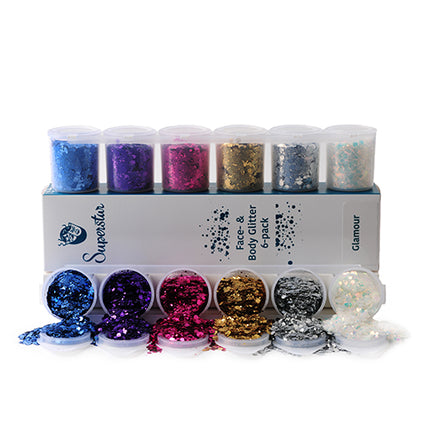Superstar Superstar Glamour Chunky Glitter Mix sixpack