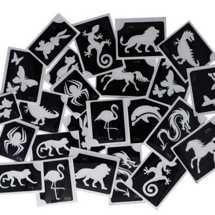 Superstar Superstar Glittertattoo sjablonenset Animal XL 98812