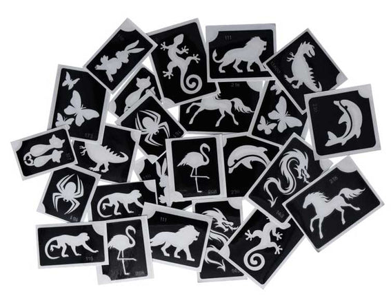 Superstar Superstar Glittertattoo sjablonenset Animal XL 98812