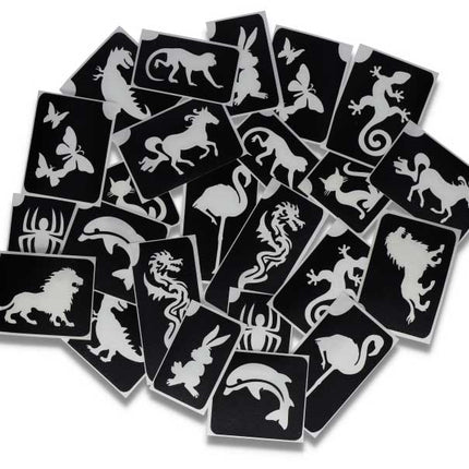 Superstar Superstar Glittertattoo sjablonenset Animal XL 98812