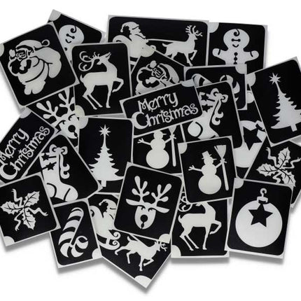 Superstar Superstar Glittertattoo sjablonenset Christmas XL 98815