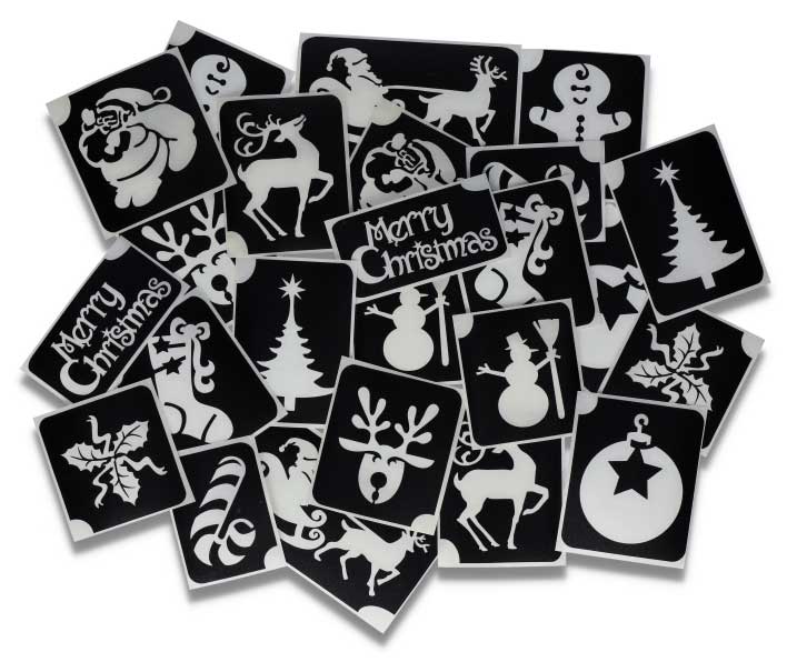 Superstar Superstar Glittertattoo sjablonenset Christmas XL 98815